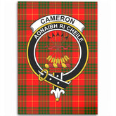 Cameron Modern Tartan Crest Area Rug